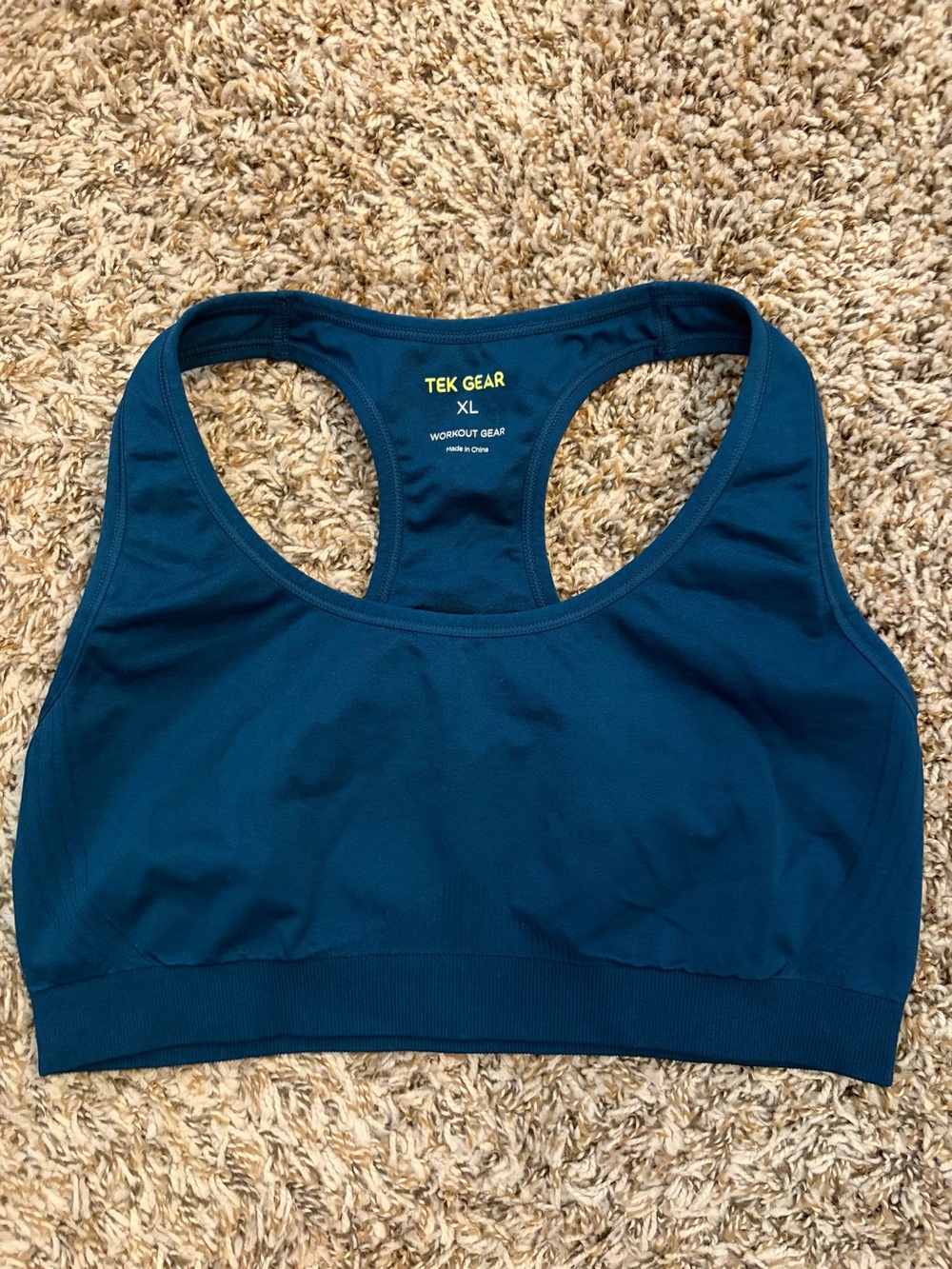 tek gear Teal Racerback Sports Bra - Workout Support